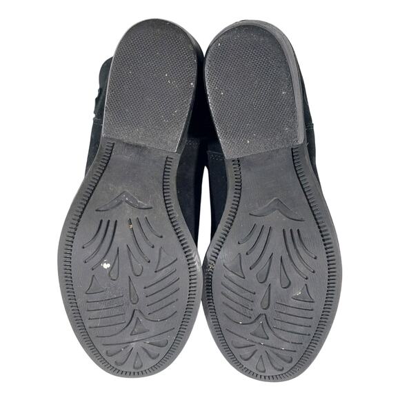 VINCE CAMUTO! GRAY/ BLACK GENUINE LEATHER OVER THE KNEE CHUNKY BOOTS! SZ 12M - Picture 12 of 13